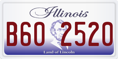 IL license plate B602520