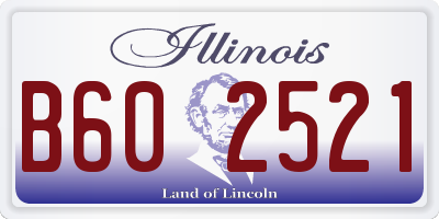 IL license plate B602521