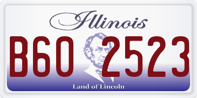 IL license plate B602523