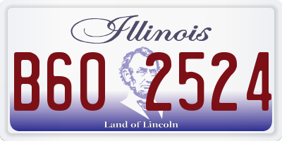IL license plate B602524
