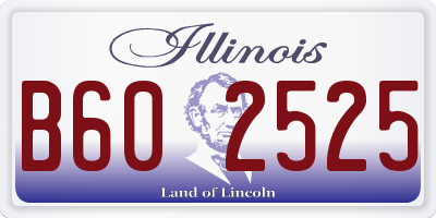 IL license plate B602525