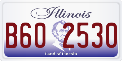 IL license plate B602530
