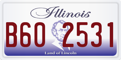 IL license plate B602531