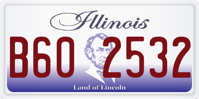 IL license plate B602532
