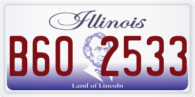IL license plate B602533