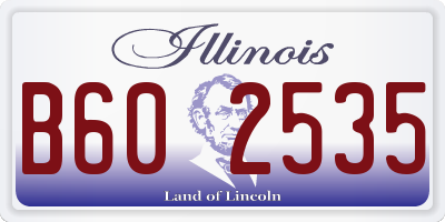 IL license plate B602535