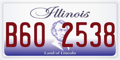 IL license plate B602538