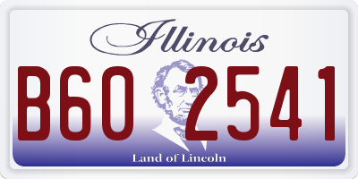 IL license plate B602541