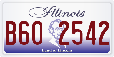 IL license plate B602542
