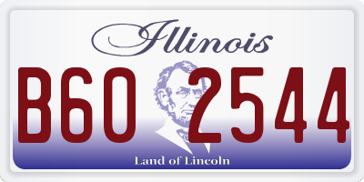 IL license plate B602544