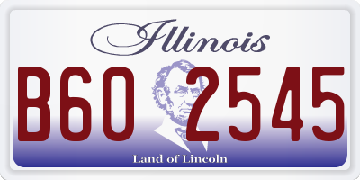 IL license plate B602545