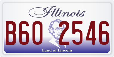 IL license plate B602546