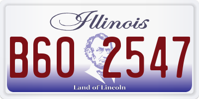 IL license plate B602547