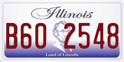 IL license plate B602548