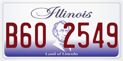 IL license plate B602549