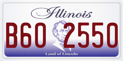 IL license plate B602550