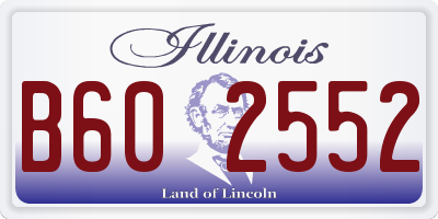 IL license plate B602552