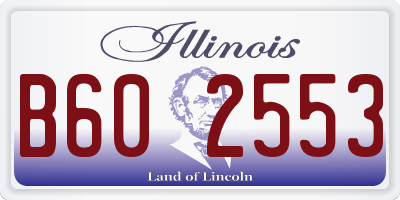 IL license plate B602553