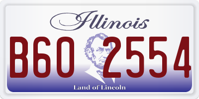 IL license plate B602554