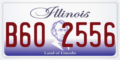 IL license plate B602556