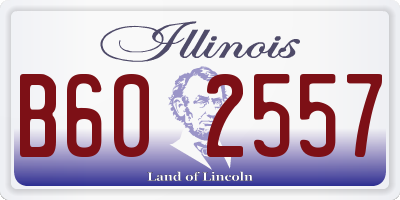 IL license plate B602557