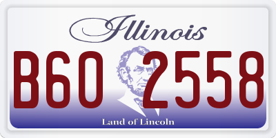 IL license plate B602558