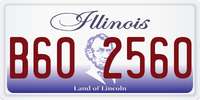 IL license plate B602560