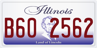 IL license plate B602562