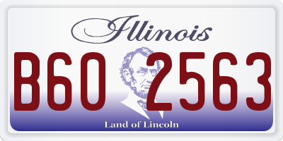 IL license plate B602563