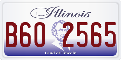 IL license plate B602565
