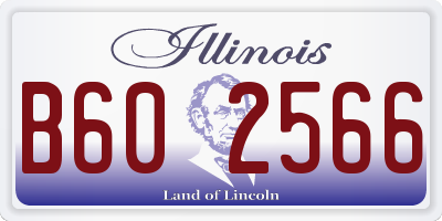 IL license plate B602566