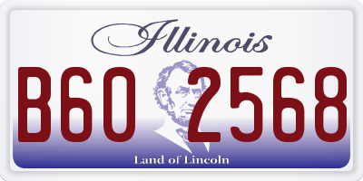 IL license plate B602568