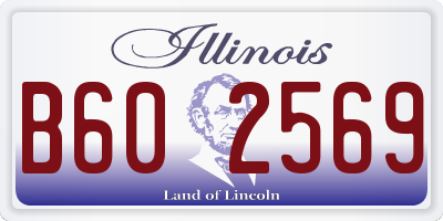 IL license plate B602569