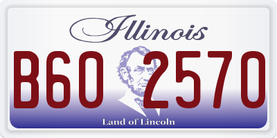 IL license plate B602570