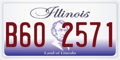 IL license plate B602571