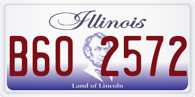 IL license plate B602572
