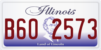 IL license plate B602573