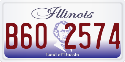 IL license plate B602574