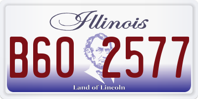 IL license plate B602577