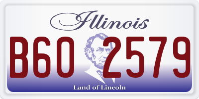 IL license plate B602579