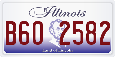 IL license plate B602582
