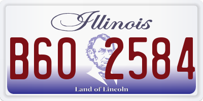 IL license plate B602584