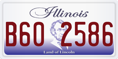 IL license plate B602586