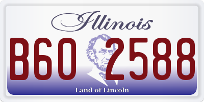 IL license plate B602588