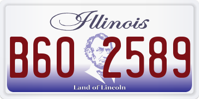 IL license plate B602589