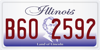 IL license plate B602592