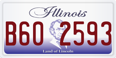 IL license plate B602593