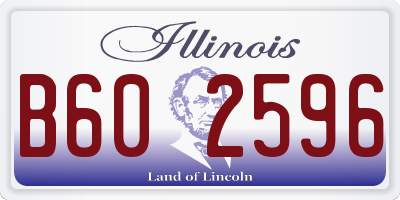 IL license plate B602596