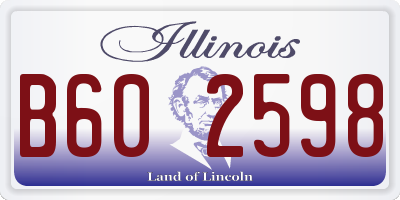 IL license plate B602598