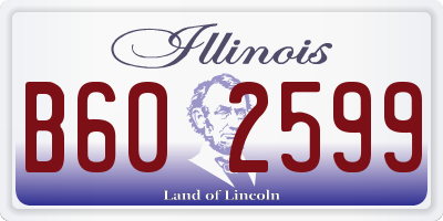 IL license plate B602599